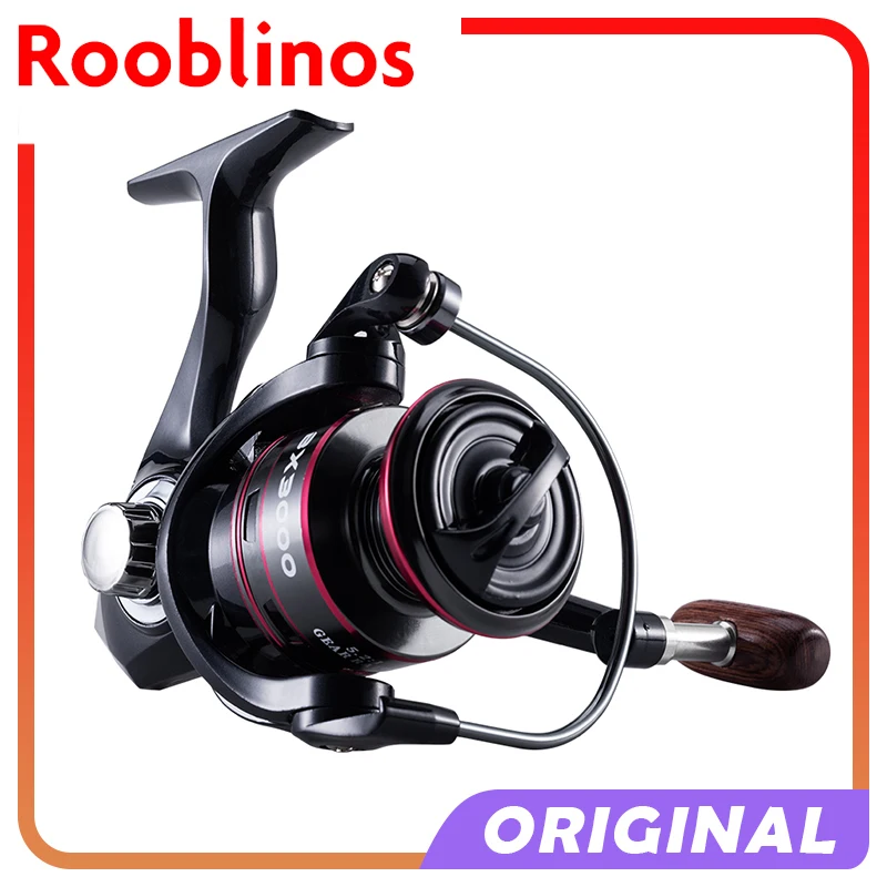 Rooblinos BX Fishing Reels, Metal Spool Wheel, Max Drag 8kg Sea Fishing, 1000-7000 Series