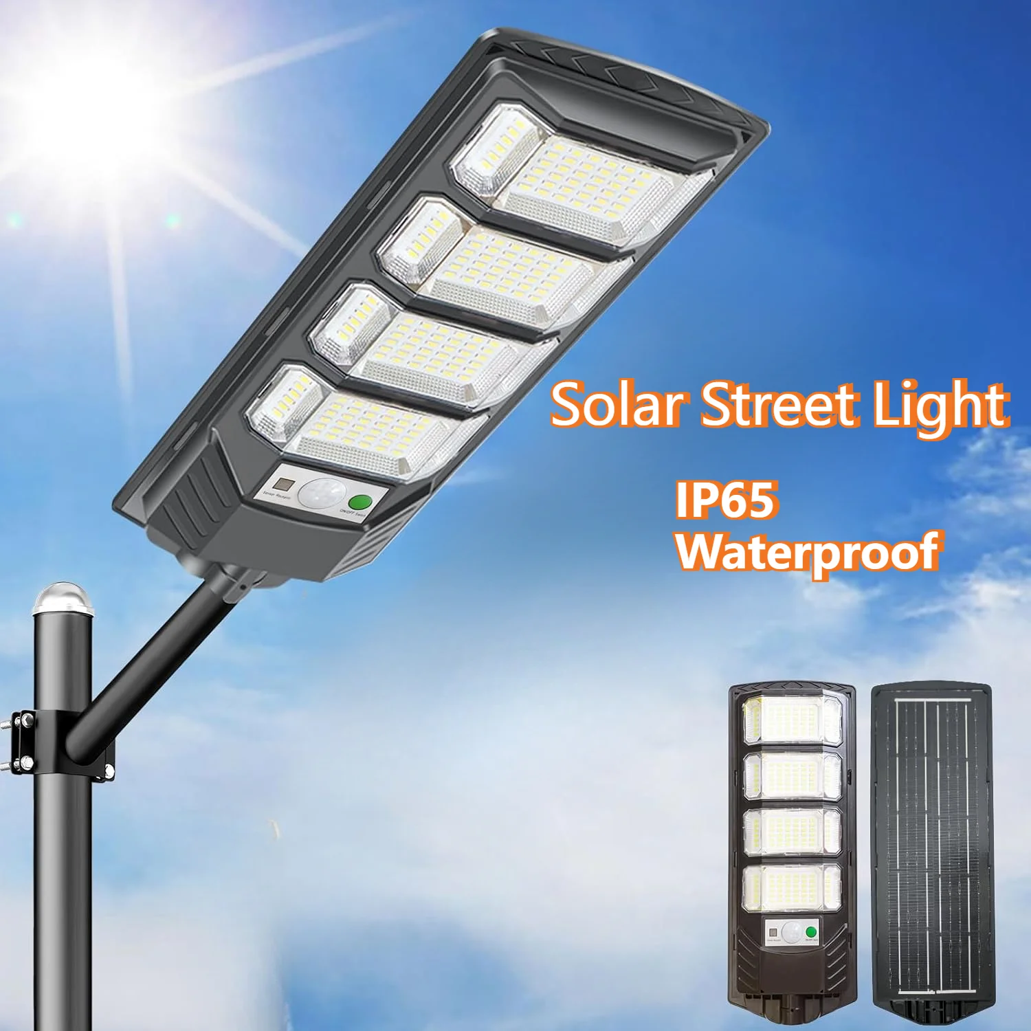 

2000000LM Ultra Powerful Solar Lamp With Remote Control Outdoor Solar Induction Street Yard Light IP65 Waterproof Garden Lights