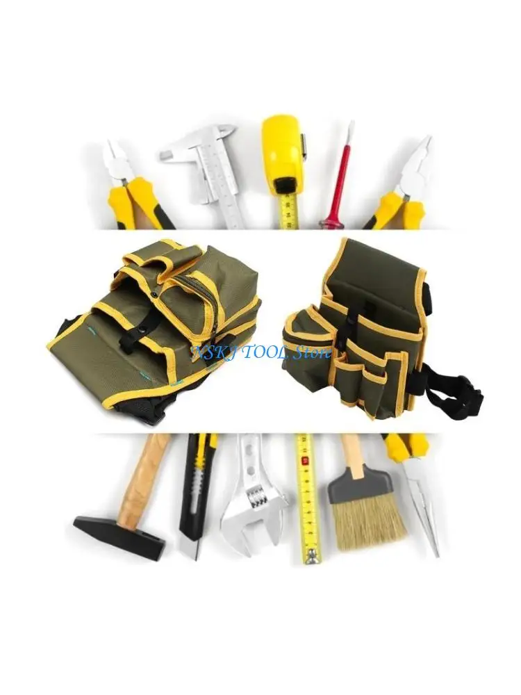 

L8RC Adjustable Canvas Tool Waist Bag Storage Bag Multi-Pocket Screwdriver