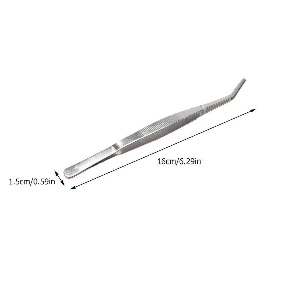 Pinzette in acciaio inossidabile da 6 pezzi Forniture da giardinaggio Durevole Pratico Leggero Manico ergonomico Ideale per piante grasse Bonsai