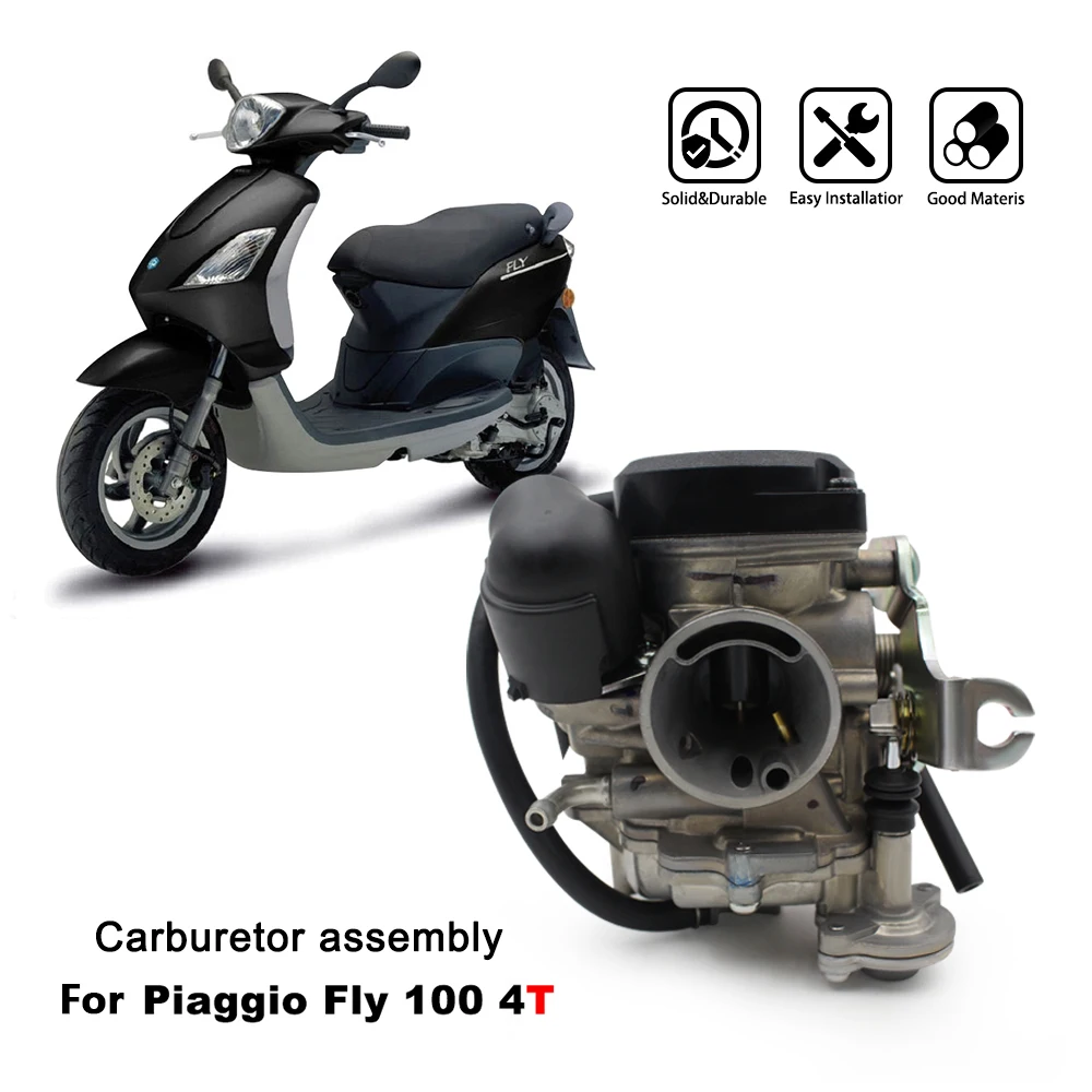 Motorcycle Carburetor Assembly CM141909 For Piaggio Fly 100 4T Generator Carbu