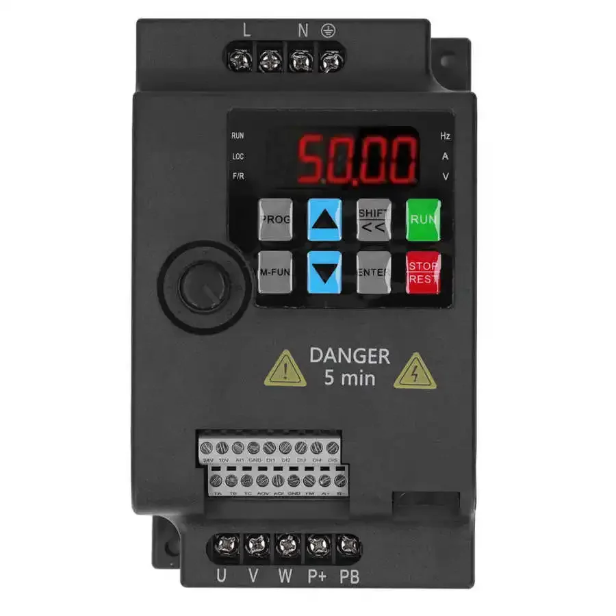 genuine product  1.5KW Variable Frequency Drive Inverter Frequency Converter Single AC220V Input 3 Phase AC0‑220V Output