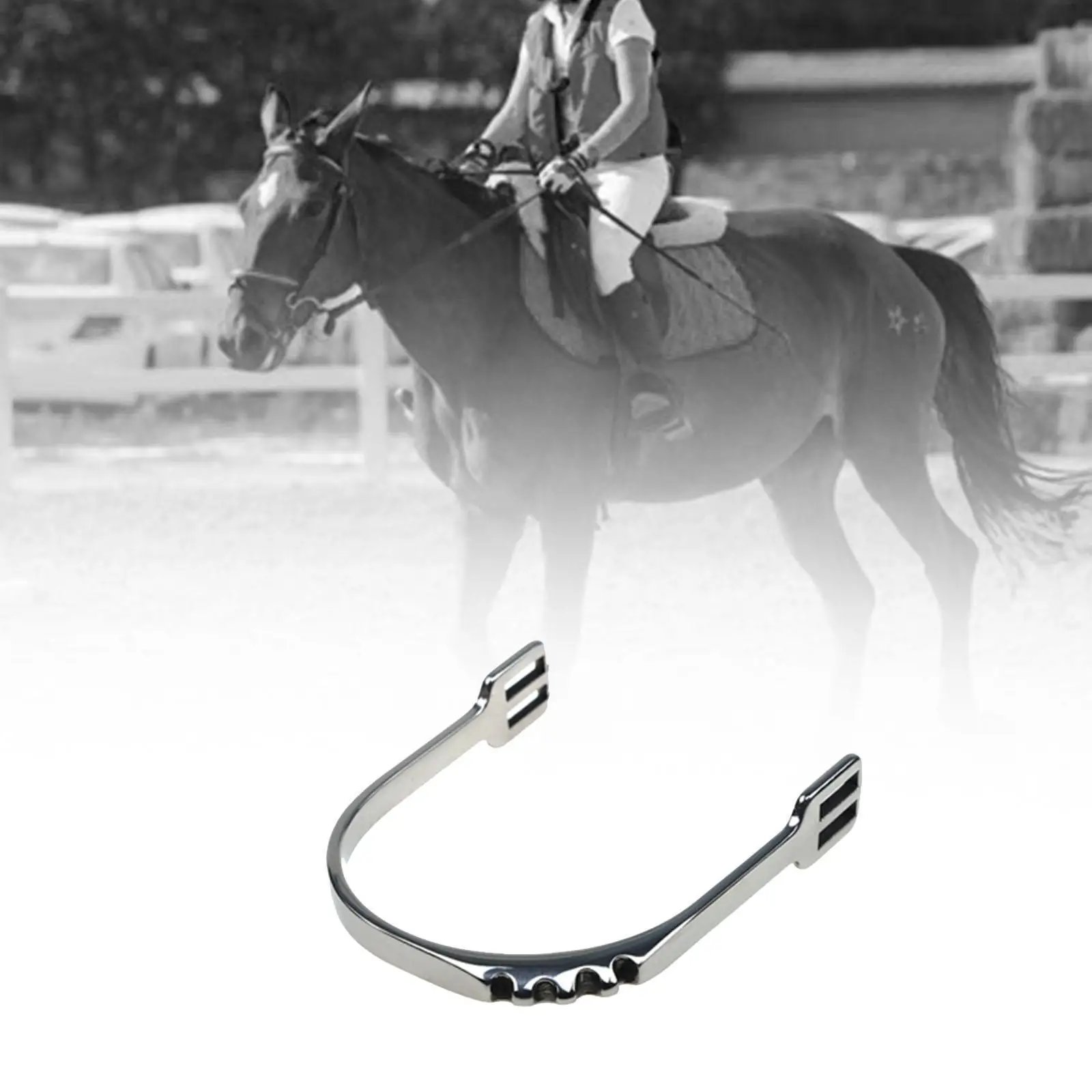 馬用拍車-アメリカンタイプ-ステンレス製-ウェスタンカウボーイアクセサリー-ロデオ馬-トレーニングライダー用