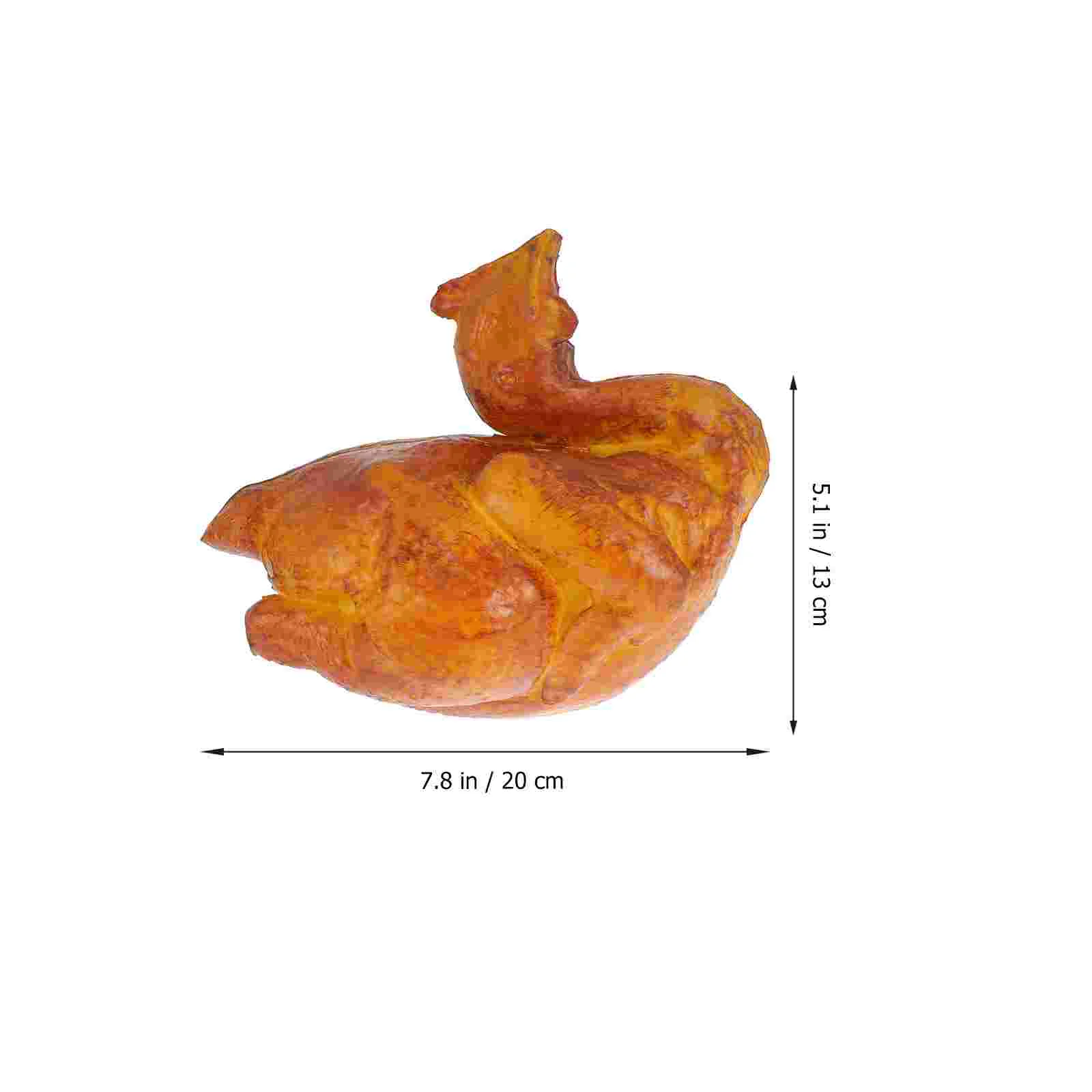 Modello di puntello Fotografia utile Giocattolo educativo per bambini Giocattoli di pollo Squisita figura arrosto Forma Realistica Casa Ristorante