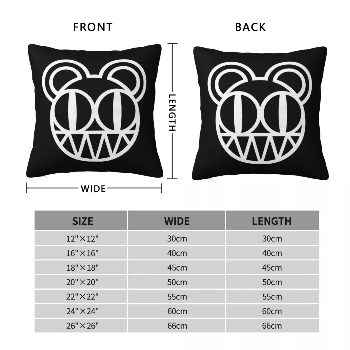 Radiohead Kid A Modified Bear Pillowcase Polyester Linen Velvet Pattern Decorative Throw Pillow Case Home Cushion Cover 45x45