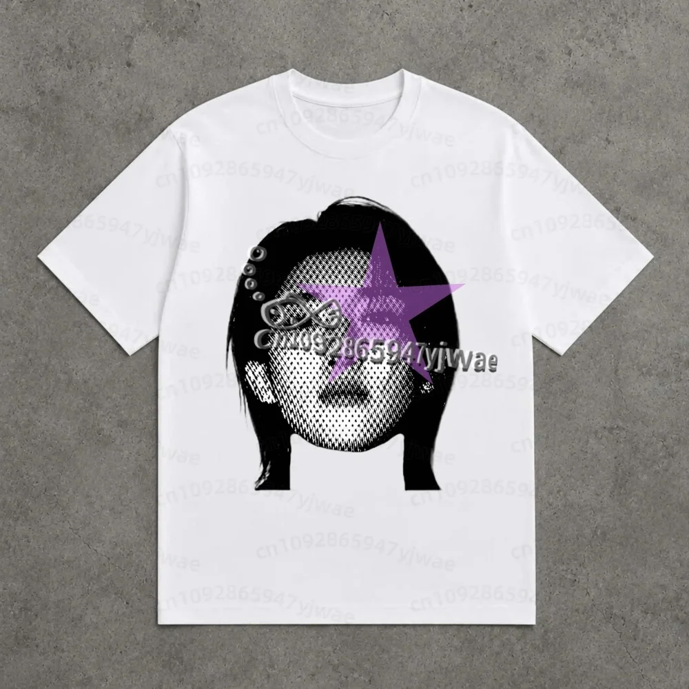 2026 Herren Damen LNGSHOT Big Head T-Shirt Grafik-T-Shirt Ohyuan Woojin Louis Ryul Fans O-Ausschnitt T-Shirt Mode Retro Herren T-Shirt – Detail 10