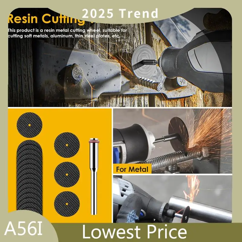 ABDD Cutting Wheel Set Compatible With Plastic 44Pcs For Rotary Tool, HSS Circular Saw Blades Resin Cutting Discs