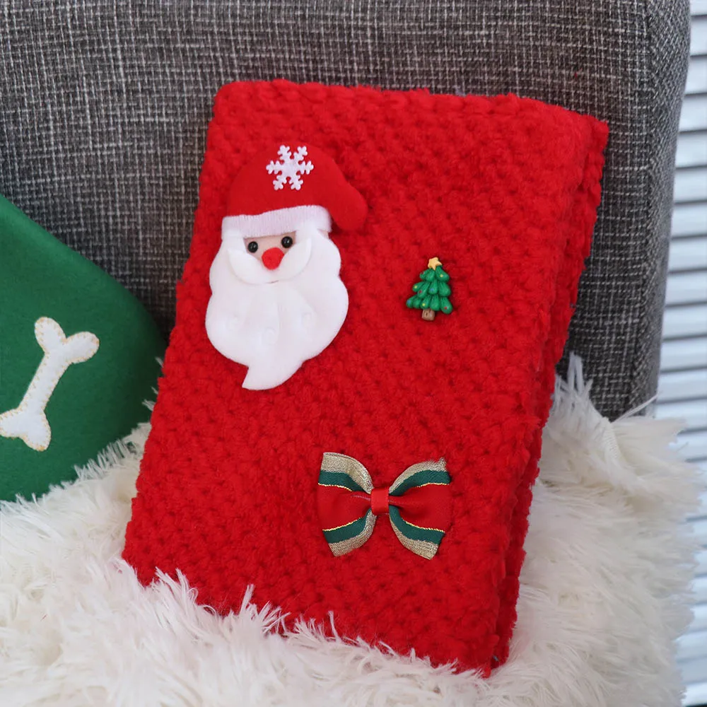 دائم A5 عيد الميلاد أفخم دفتر لينة ثلج خط أفقي كتيب سانتا كلوز لطيف دفتر يوميات المنزل #4