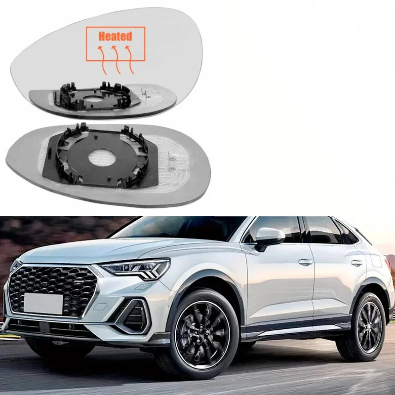 

For Fiat 500 500c 2007-2023 Left Passenger Hand Side Wing Mirror Glass With Heated Wing Mirror Glass Door Side Automobiles Part