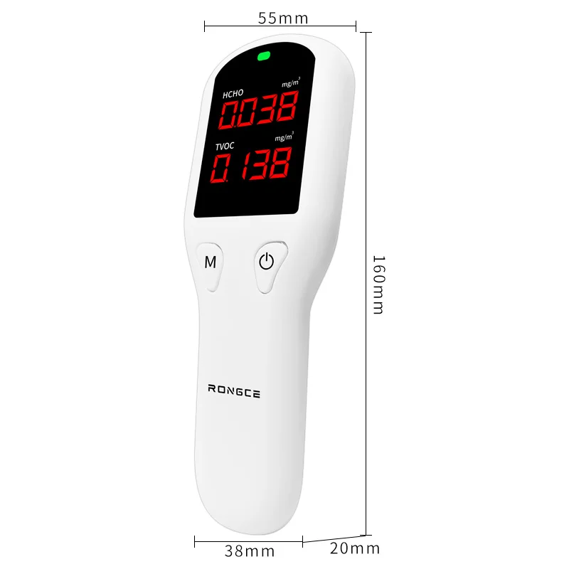 Detektor formaldehydu Monitor jakości powietrza Renowacja domu Przenośny przyrząd do testowania formaldehydu w pomieszczeniach TVOC Profesjonalny