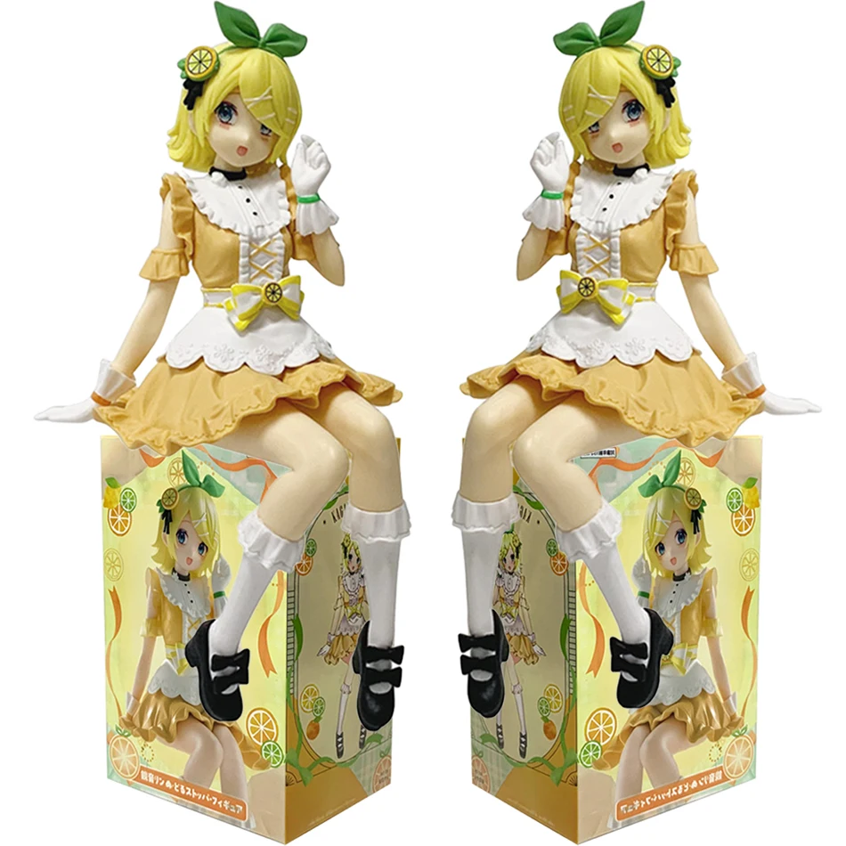 Anime Kagamine Rin Hatsune Miku Actionfigur Modell Spielzeug Niedliches Action-Modell PVC Sammlerstück Desktop-Accessoires Geschenk-Spielzeug