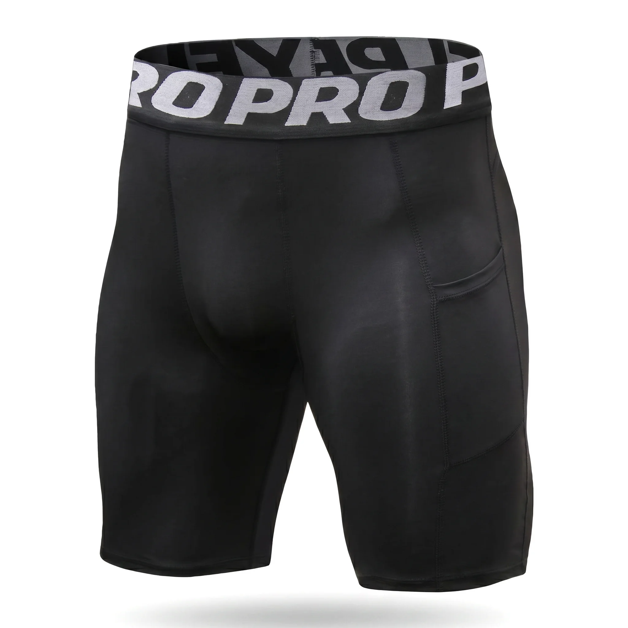 

Men's Spring/Summer Polyester Sports Shorts with Pockets, Athletic Running Shorts for Gym Fitness Workout Training, S-2XL
