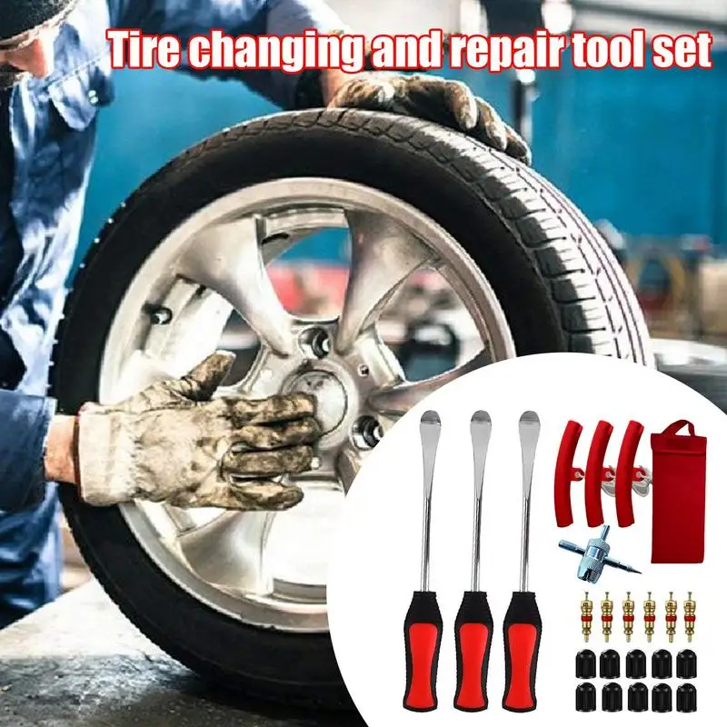 Motorcycle Tire Spoons With Rim Protector Motorcycle Tire Changing Lever Portable Tire Changer Levers For Motorcycle Bike Repair view 2