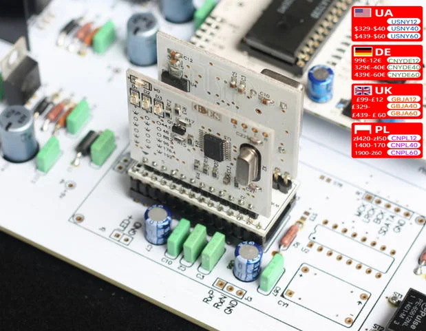 WM8805 digital receiving module soft control I2S output, compatible with CS8412, supports up to 192K