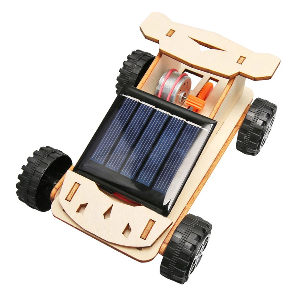 Solar DIY Car Motor Robot Kit Creative Assemble Inventions Motor Student Educational Electronic Kit Model Science Experiment