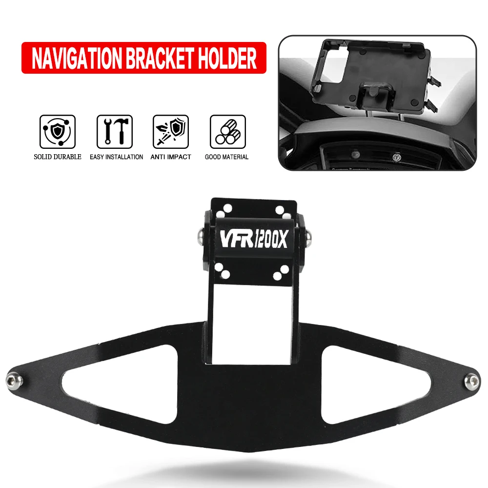 

For Honda VFR1200X vfr1200x 2012-2017 2013 2014 2015 2016windshield Stand Holder Phone Mobile Phone GPS Navigation Plate Bracket