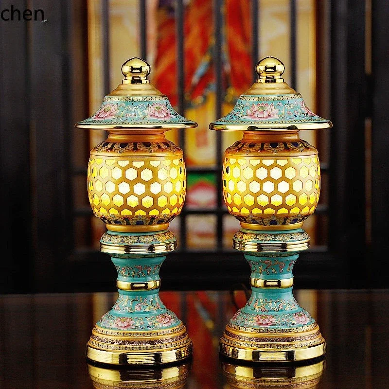

1 complete collection of buddhist supplies: home altar decorations, water offering cups, offering plates and full sets
