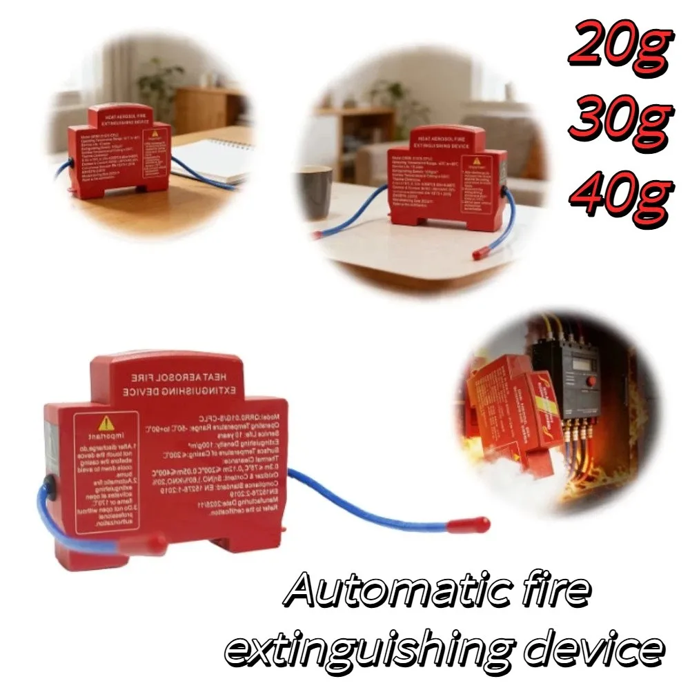 Dual-Line Design Flame Retardant Device Flame Retardant Automatic Activation Automatic Fire Extinguishing Sticker DIN Rail Mount