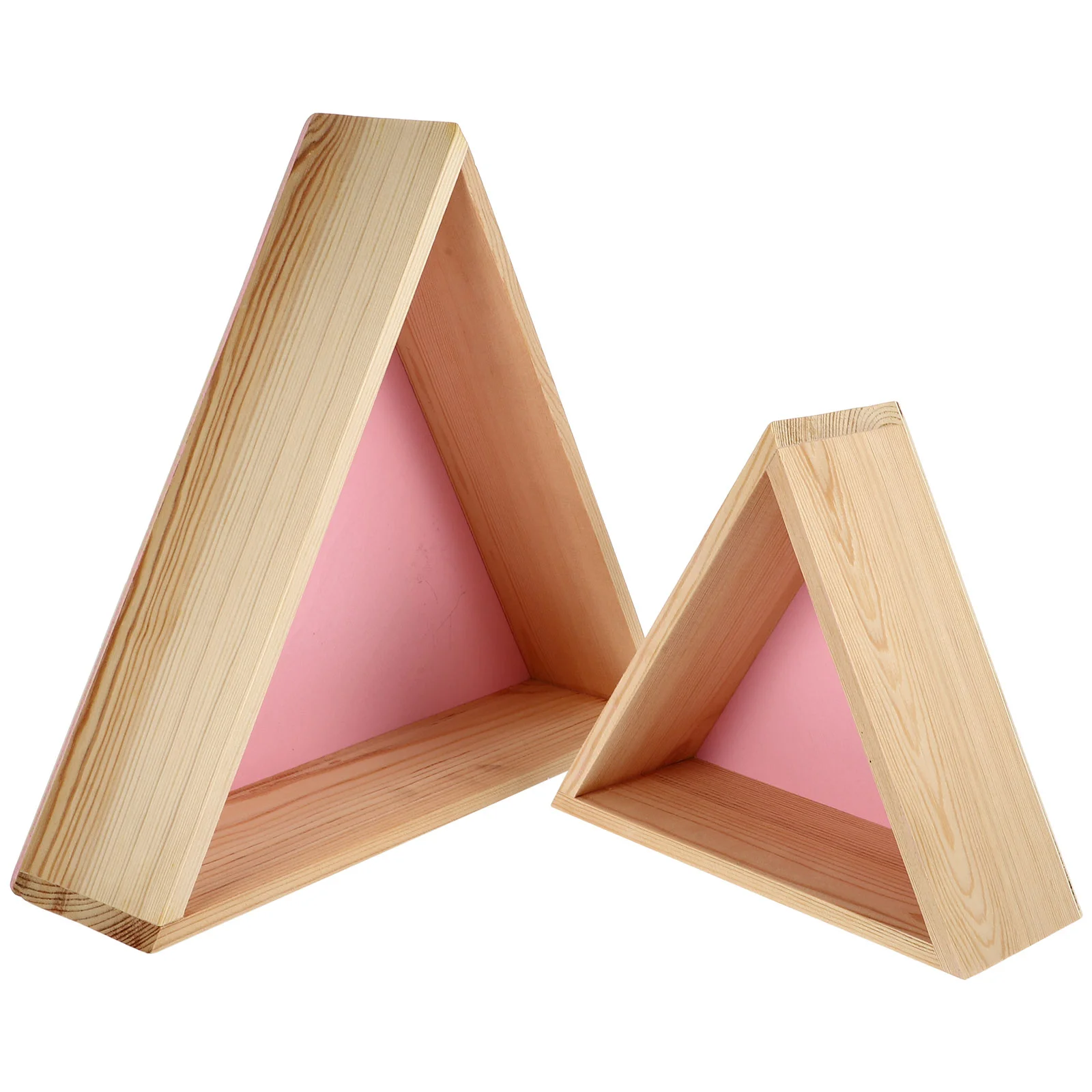 Quarto Infantil Prateleira de Parede Triangular, Rack De Armazenamento De Casa, Prateleiras Decorativas, Pingente De Madeira, Prateleiras De Madeira De Pinho, Decoração Da Casa, 2 Pcs