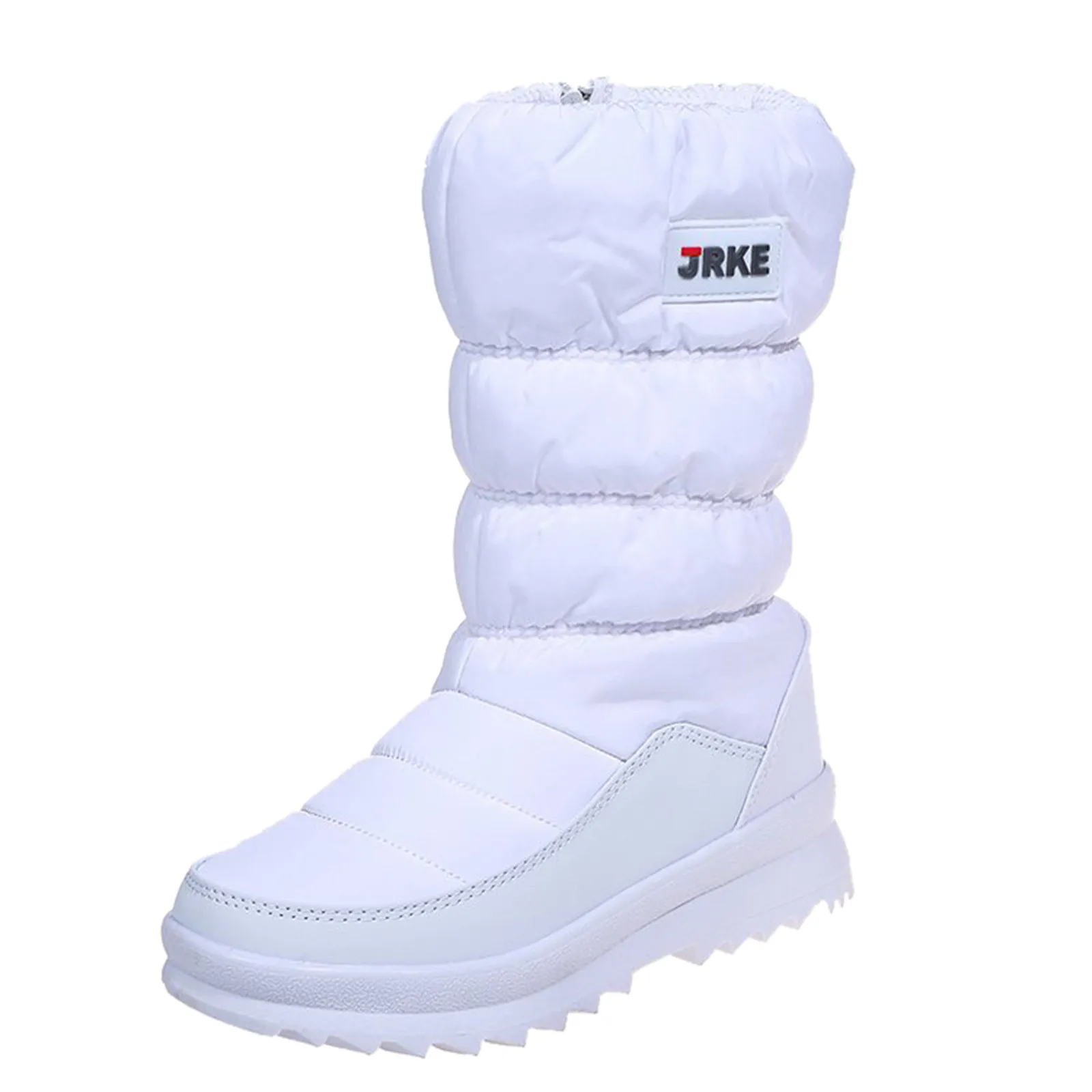 Boots Wide Calves Women Women\'S Fashion Platform Snow Boots Plus Fleece Side Zipper Mid- Cotton Boots Boot For Women