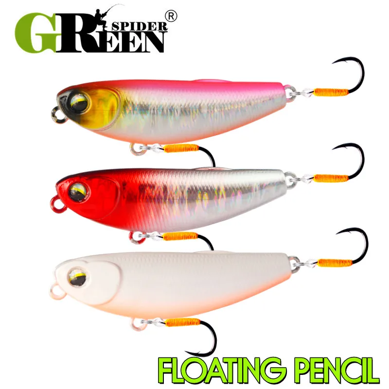 Topwater Bleistift 50 mm 5,2 g Oberflächenwalker Angelköder Künstlicher Salzwasserbarsch Harter Köder Tackle Walk Z-förmiger Hund Bach Fluss