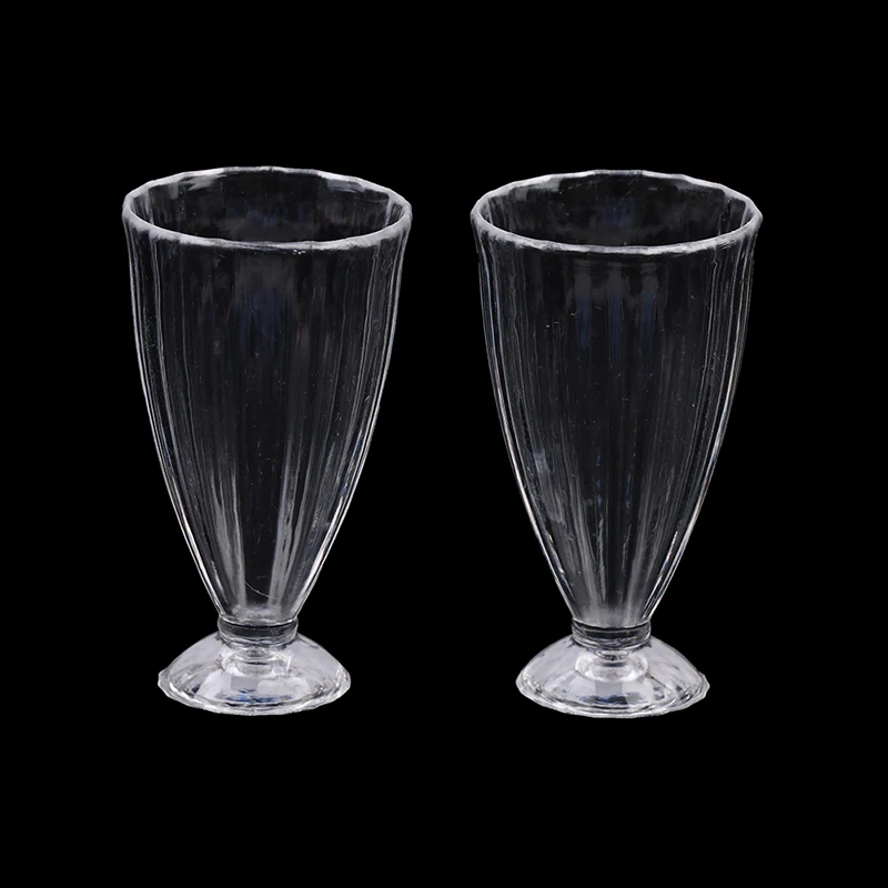 4/5/6/10/12Pcs 1/12 Dollhouse Miniature Wine Glass Mini Goblet Cup Toy Drink Cup coffee cups for Doll House Accessories
