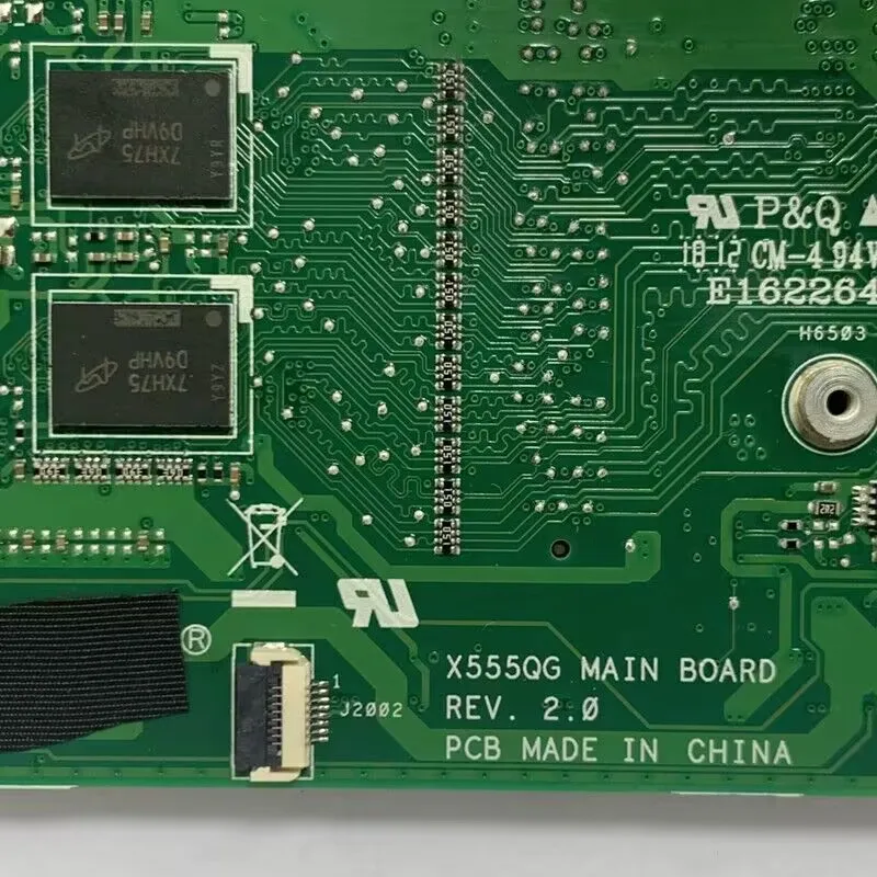 X555QG REV.2.0 For ASUS With AMD A12-9700P CPU RAM 4GB Mainboard 216-0867071 Laptop Motherboard 100% Fully Tested Working Well