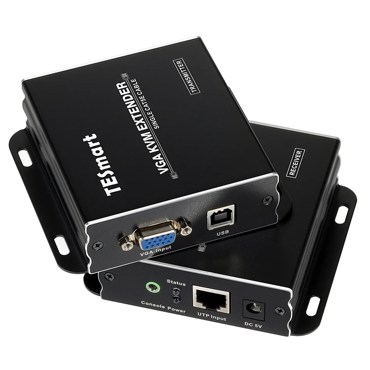 TESmart CAT5e VGA Extender 300M VGA Audio Video KVM Extender