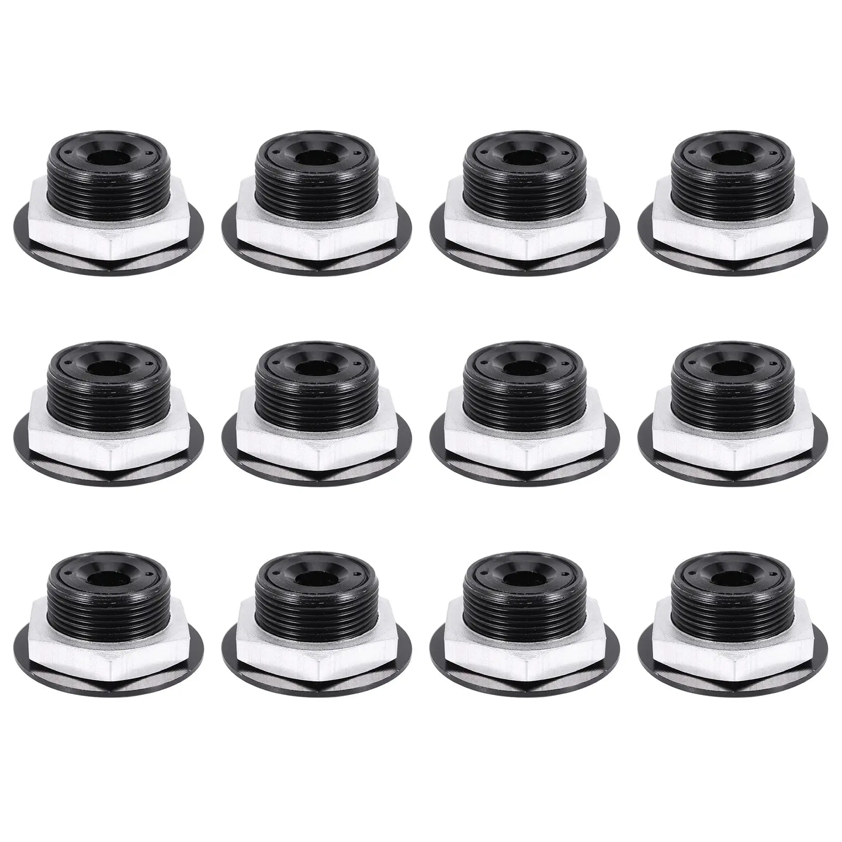 12X Push Button Quick Release Car Hood Bonnet Latch Pin Lock Bumper Clip Black