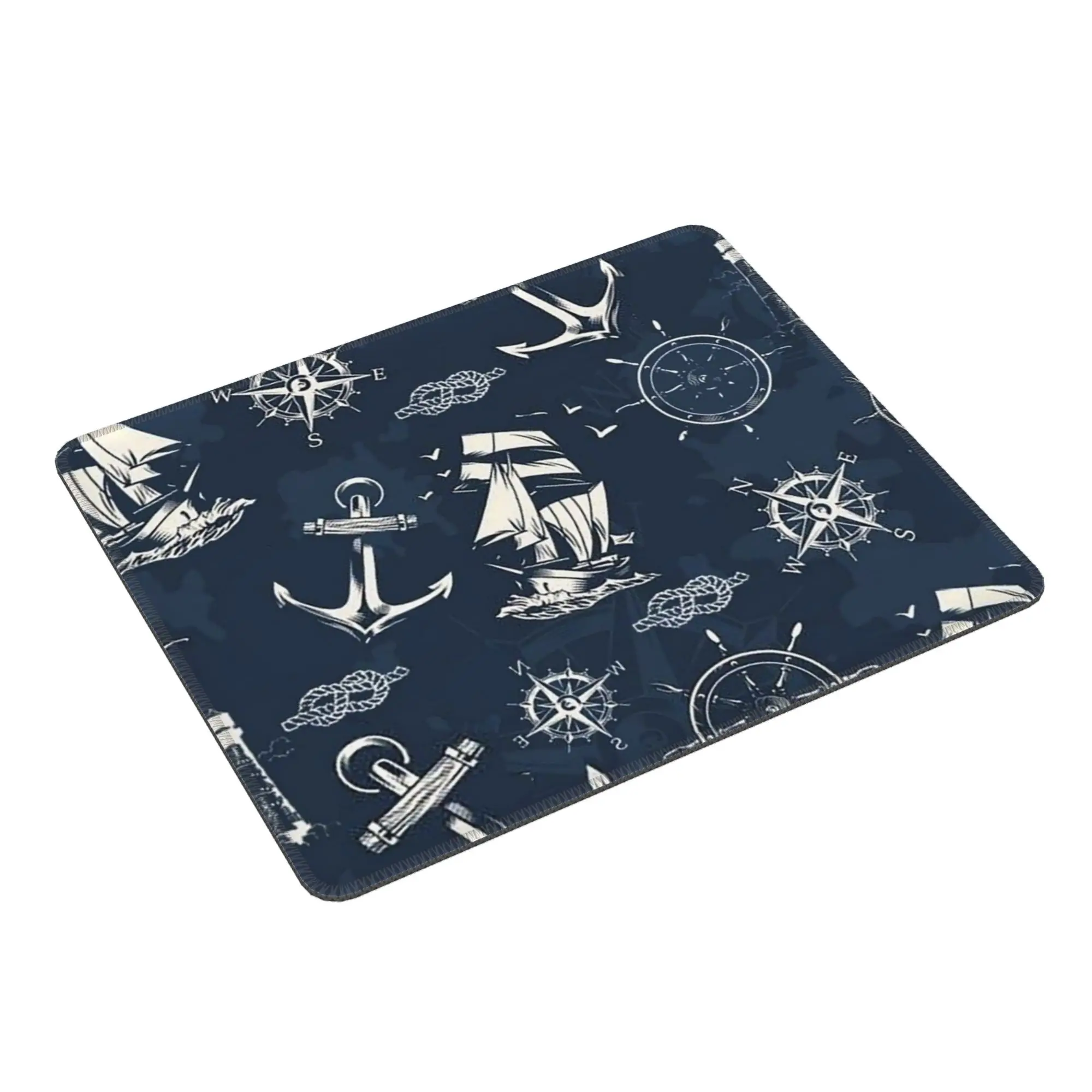 Navy Ship Anchor Theme Mouse Pad Computer Keyboard Mouse Mat Gamer PC Laptop Desk Mat Office Table Mats