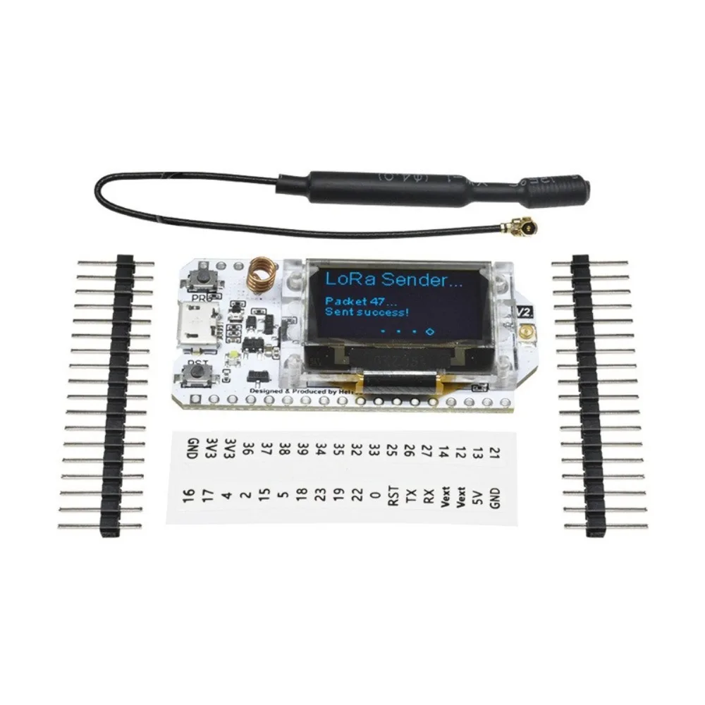 ESP32 LoRa Development Board SX1276 0.96 Inch OLED WiFi Bluetooth 868 915MHz LoRaWAN Node for IoT Sensor Network Environmental M