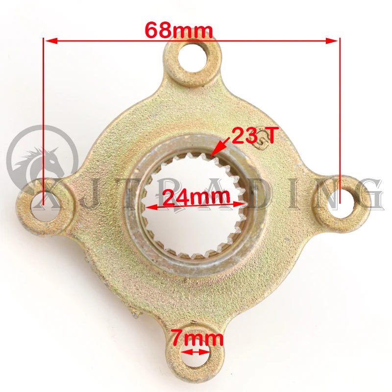 23T Teeth Rear Axle Brake Disc Sprocket Hub Mount Seat For 49cc-150cc ATV Buggy Go kart Electric Quad Bike Accessories