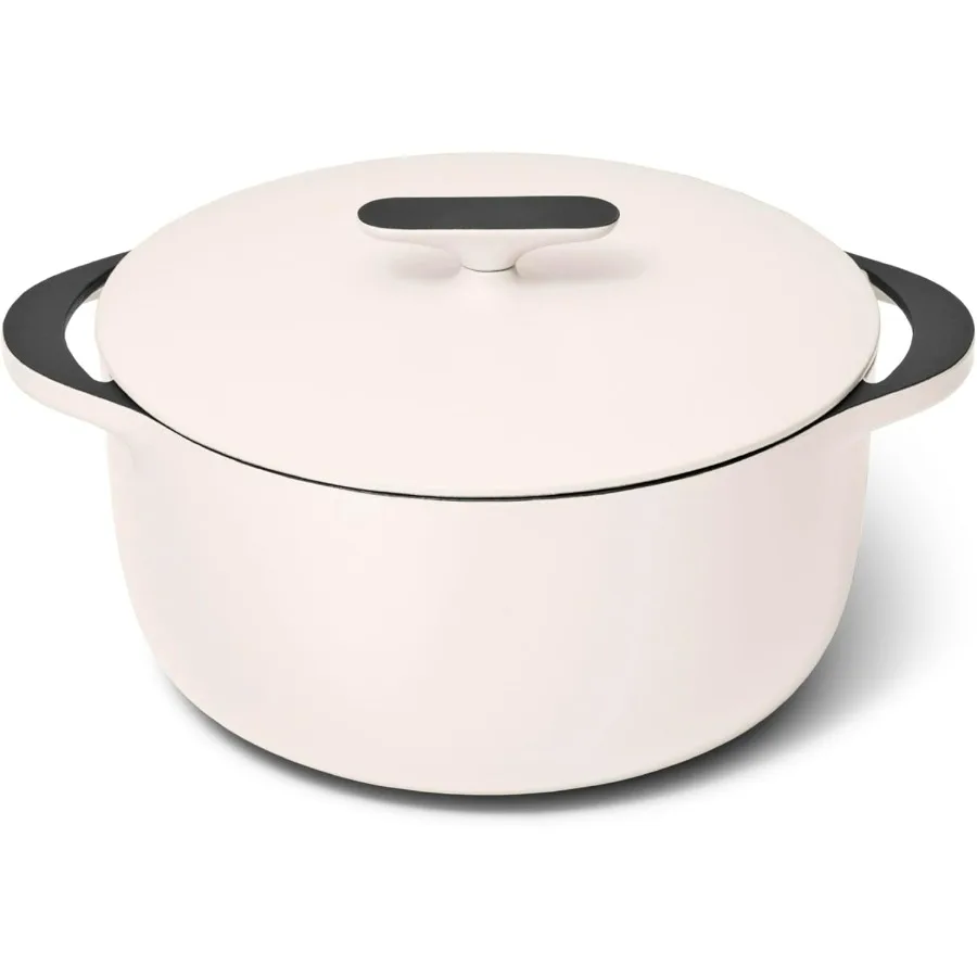 

Эмалированная голландская духовка 6,5 qt Чугунная голландская духовка с крышкой 3-слойное эмалированное покрытие Приправа не требуется Совместимость со всеми плитами