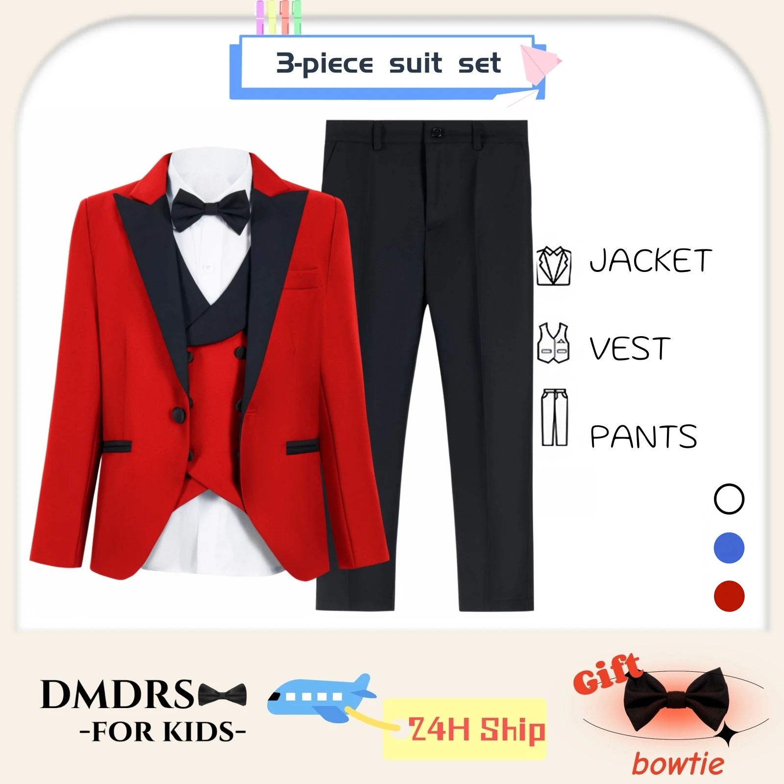 

Свадебный костюм для мальчиков, комплект из 4 предметов, формальный смокинг, включая пиджак, брюки, жилет с галстуком-бабочкой - костюмы для мальчиков-подростков размера 3–14 лет с цветочным узором