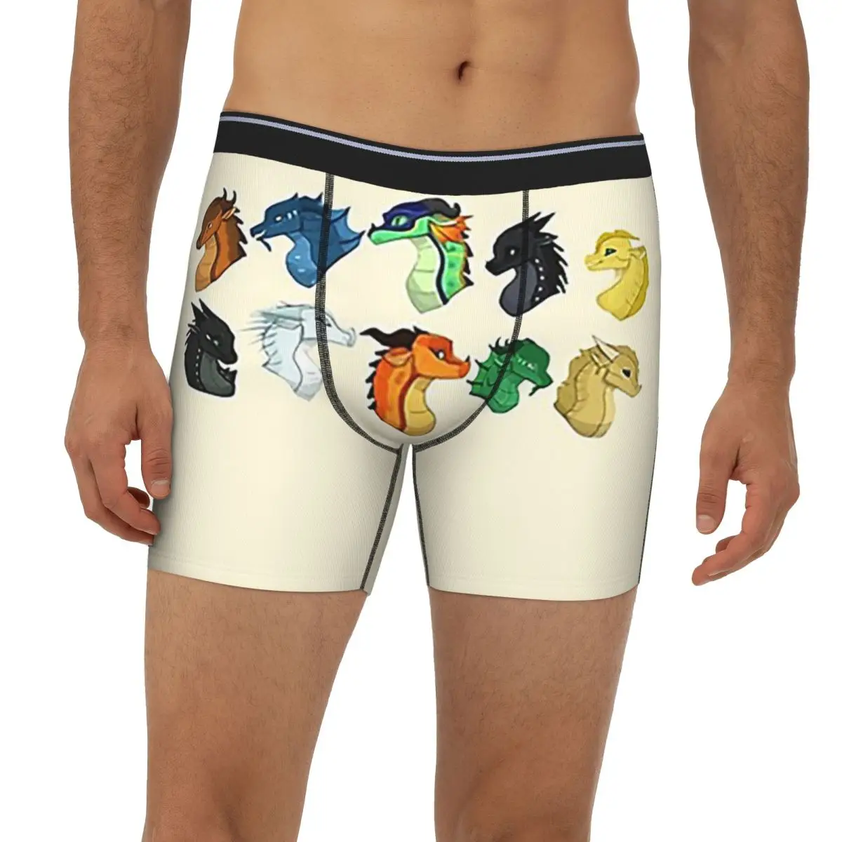 

Head Dragons - Wings Of Fire Long Boxer Underpants Short Men Panties Soft Underwear for Homme Man Boyfriend Gifts