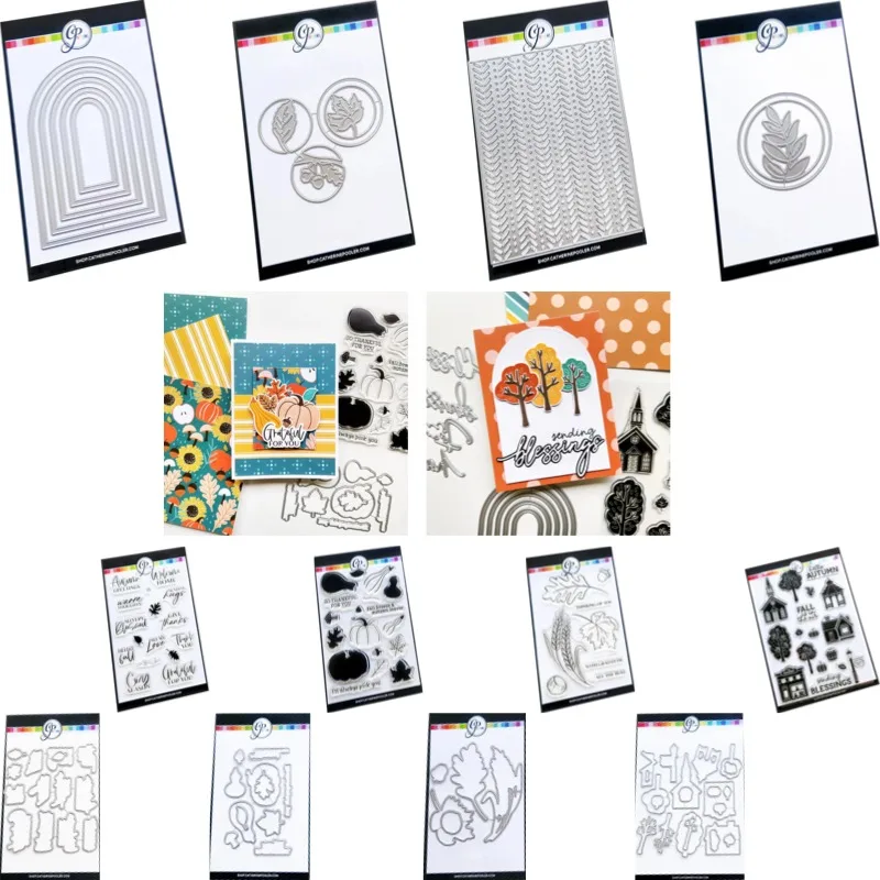 Shop Pavilions Trees Street Lights Metal Cutting Dies And Stamps For Scrap Booking Stencil Embossing Mold DIY Paper Cards Craft