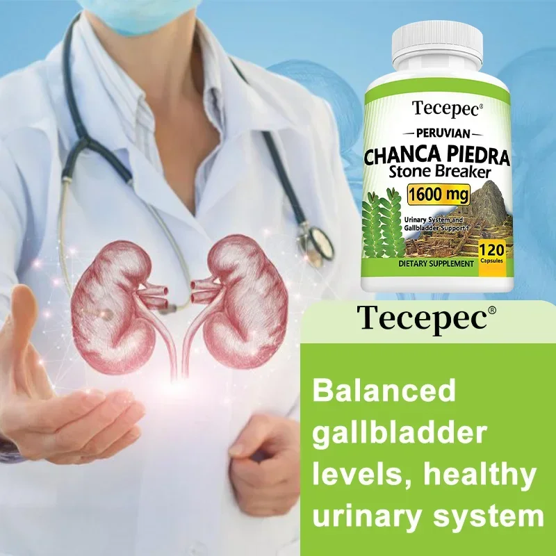 Chanca Piedra 1600 mg - Urinary Tract Health, Healthy Gallbladder Function, Kidney Stone Crusher Support