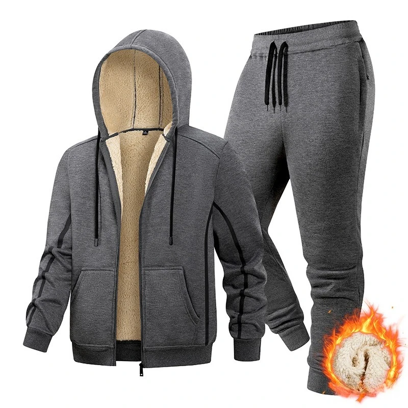 

Premium 2025 Running Sets Men Winter Ready Windbreaker Style Warm Lined Jacket Pants for Windy Conditions Jogging Sport