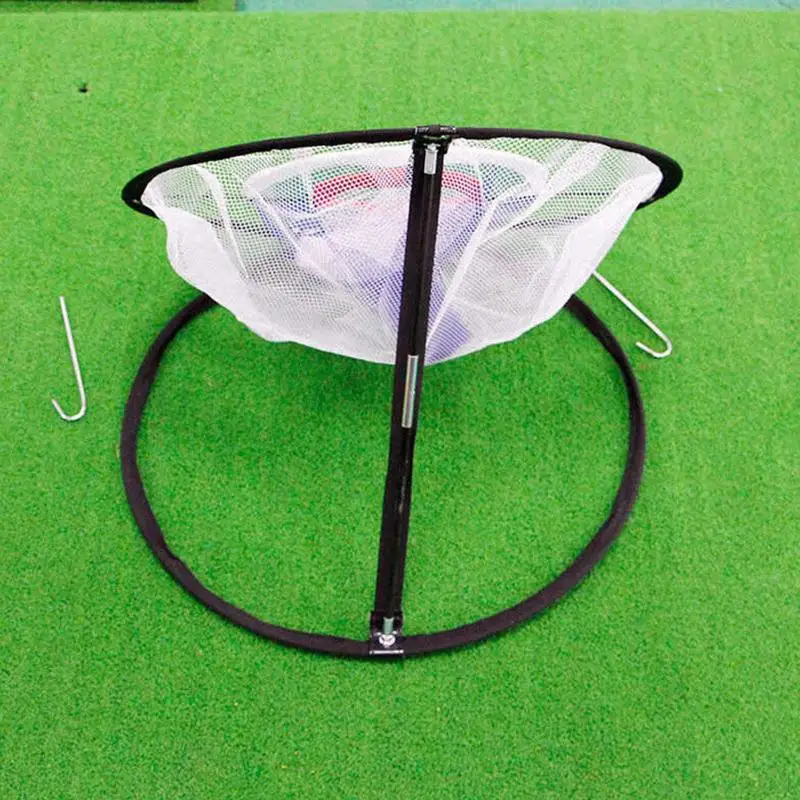 Golf Swing Trainer Chipping Net Golf Training Auxiliary Supplies Indoor And Outdoor Foldable Chipping Pitching Cage Batting Mat