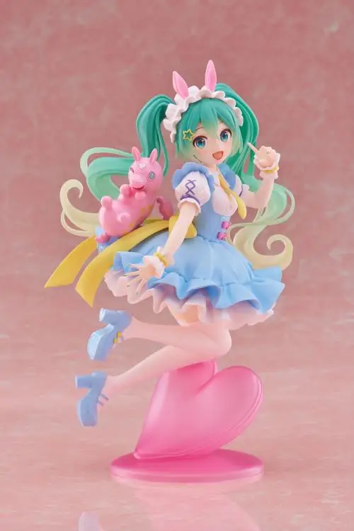 Original Genuine Model Taito Hatsune Miku x Rody 17cm AMP Fairy Tale Figure Anime Figurine Collections Toys Gifts Wholesale