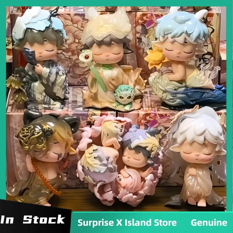 Новая серия Mimi Echoes Of Mountains And Rivers, трендовая фигурка слепых коробок, милый настольный орнамент, коллекция игрушек, загадочная коробка, подарки