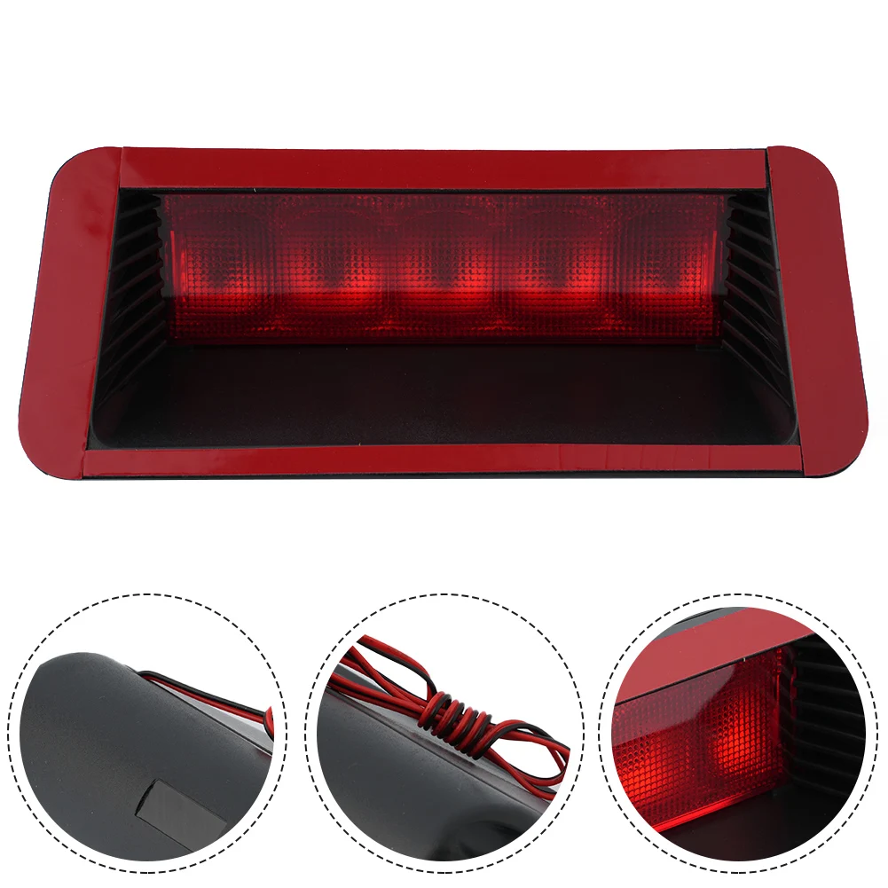 Universal 5 LED Brake Lights DC 12V High Mount Rear Third Tail Stop Lamp Car Accessories DRL Fog Lamp Signal Third Brake Lamp