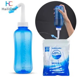 300ML Nasal Wash Sinusitis Nose Cleaner for Adults Child Allergic Rhinitis Treatment Nasal Irrigator Neti Pot Nose Cleaning Tool