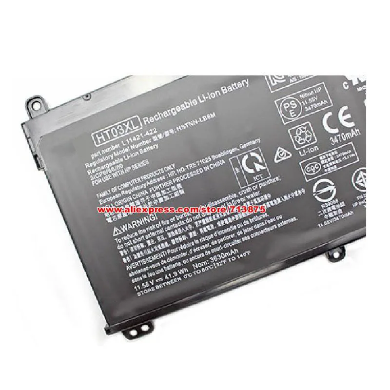 Imagem -03 - Bateria Genuína Ht03xl Hstnn-lb8l para hp 14-cf 14-ce0026tu 14-ce0027tx 14-ce0028tx 14-ce1007tx 15-da0115nb 11.55v 3470mah 41.9wh