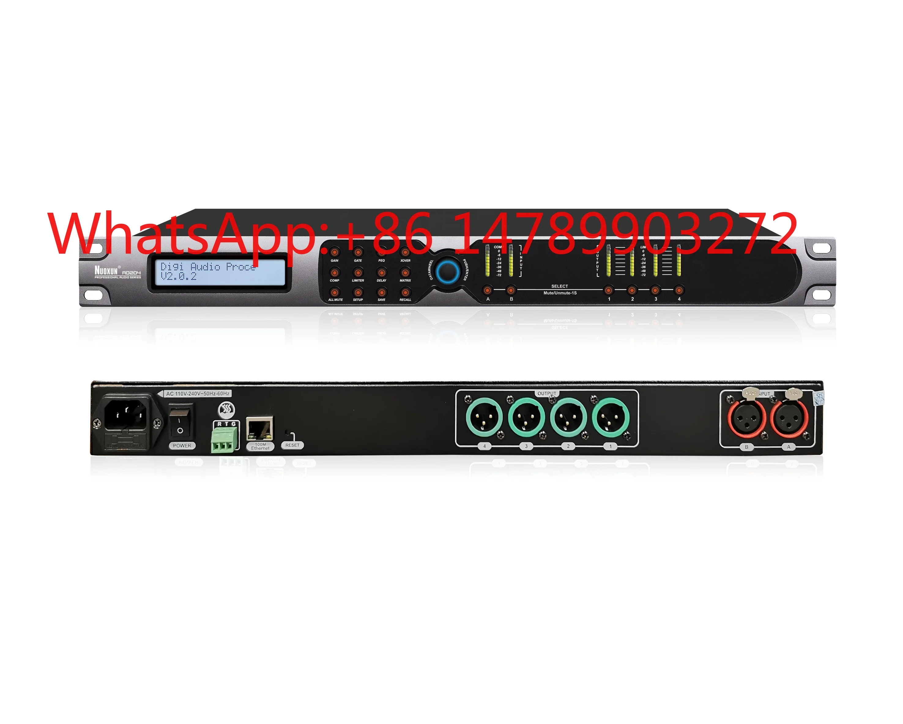 480+ 4In8Out DSP Audio Matrix Processor High Power Equalizer for Professional Stage Sound