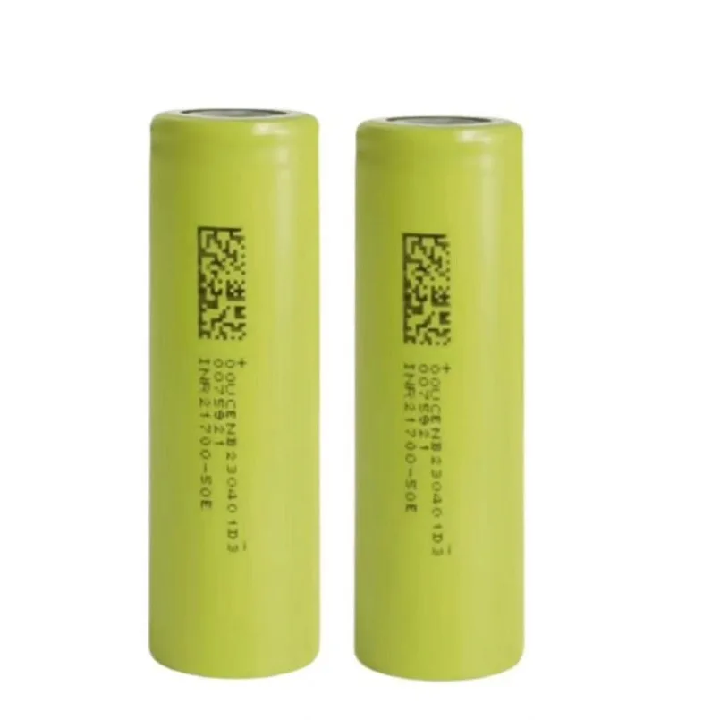 21700Battery 3.7V 5000mAh 50E Rechargeable Li-ion Batteries High Capacity Power Lithium Battery for Flashlights Power Tools Toys