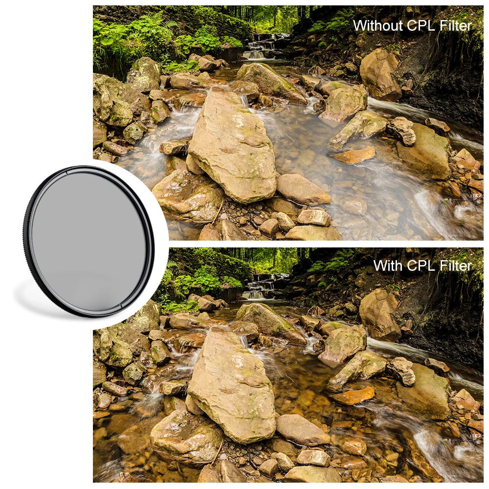 K&F k f Concept Circular Polarizer cpl polarized filter CPL Filter Lens ring 49mm 52mm 55 58mm 62 67mm 72mm 77 82mm Camera