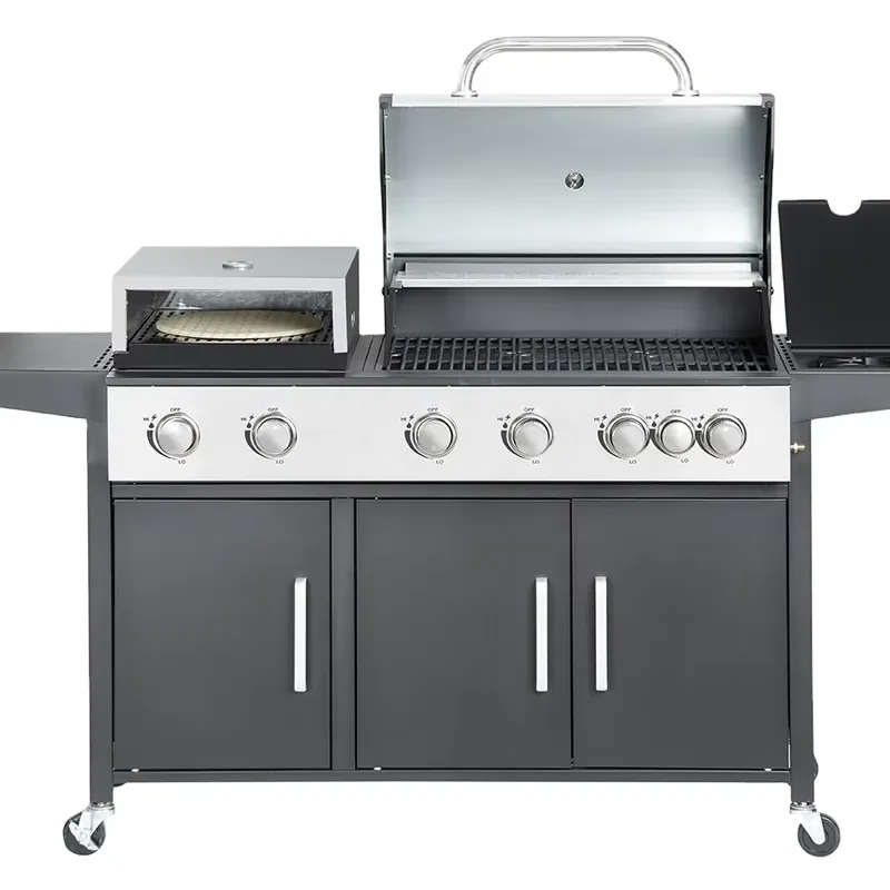Outdoor Kitchen Charcoal Barbecue Grill Smoker Grill Pizza Oven Backyard Party Barbecue Grill