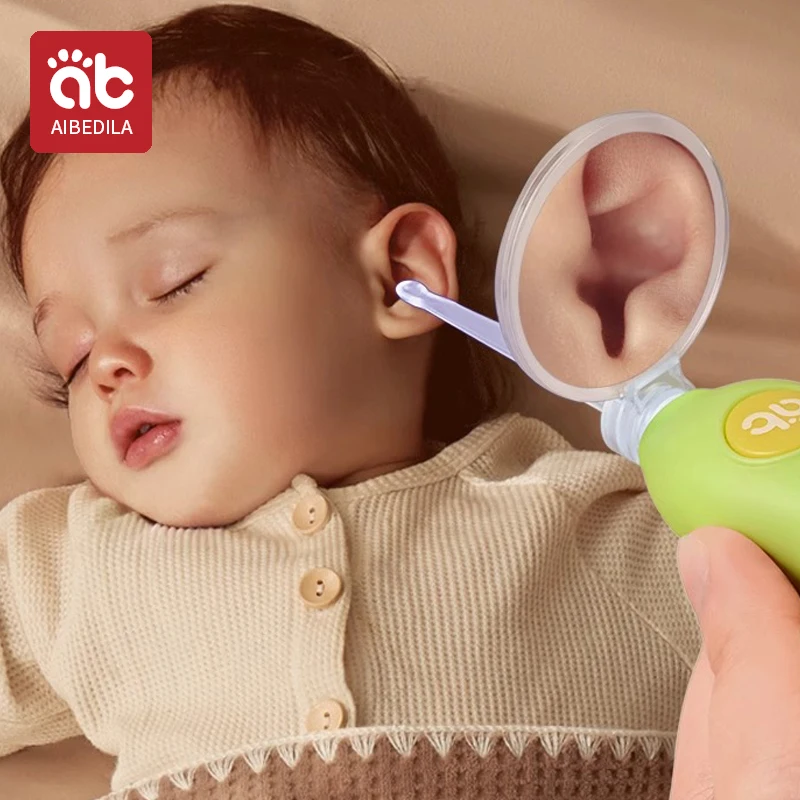 Luminous Ear Wax Removal Tool Baby Ear Spoon Set Ear Cleaner Earwax Cleaning Tweezers LED Light Earpick Children Adults Ear Care