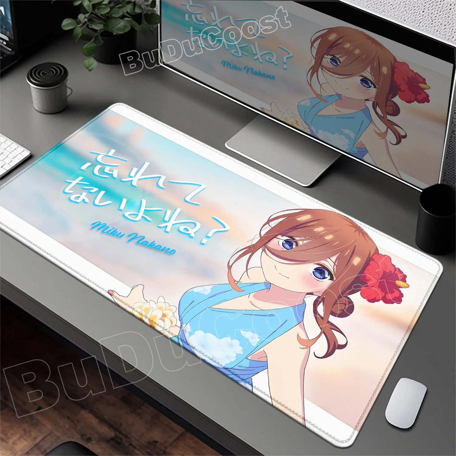 New Pretty The Quintessential Quintuplets Mousepad Anime Kawaii Girl Mouse Pad Laptop Gaming Accessories Large Keyboard Desk Mat